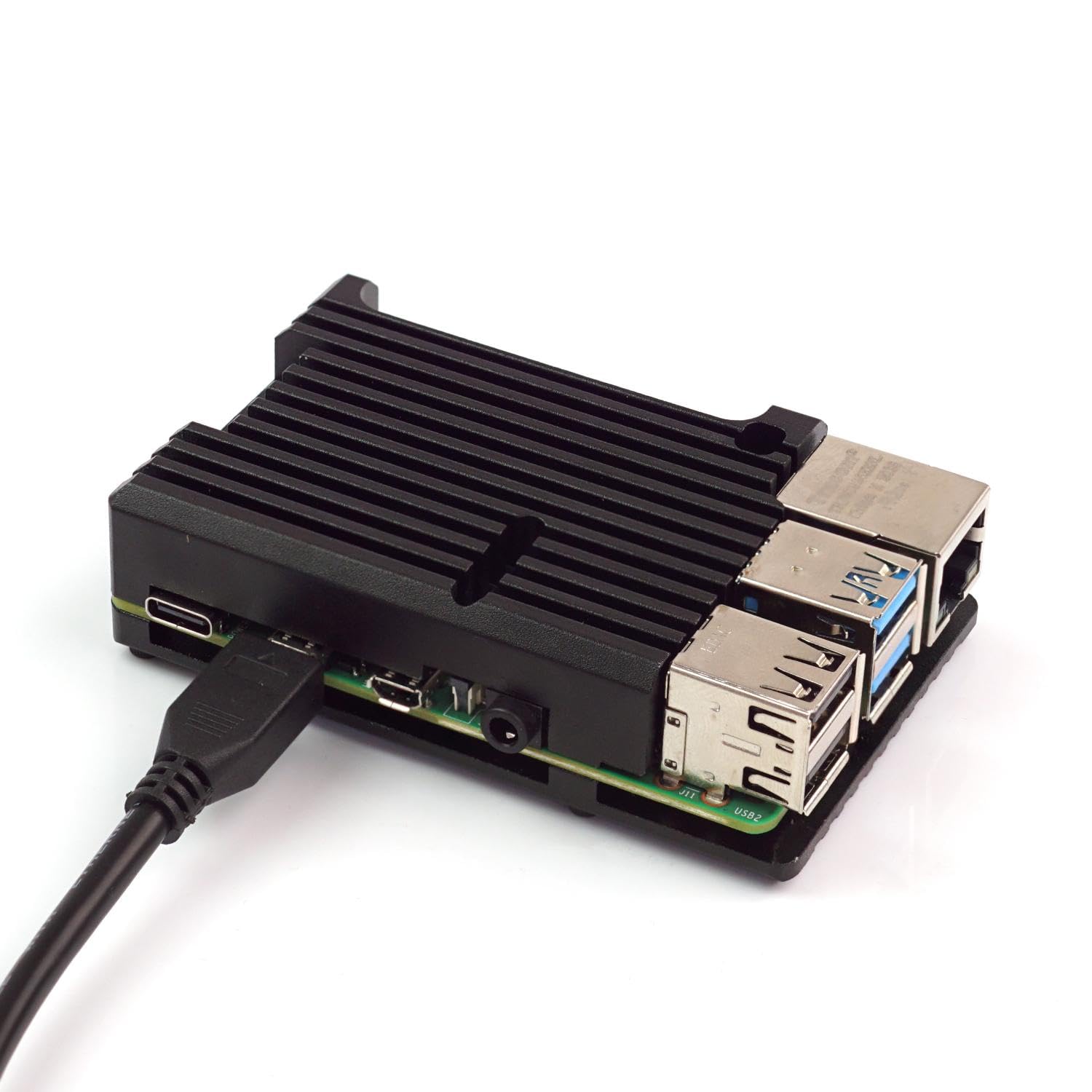 Raspberry Pi 4 Model B 4GB RAM Starter Set mit Armor Gehäuse, USB-C Netzteil und Micro HDMI Kabel – ideal für DIY, Programmierung, Media Center & Technik-Einsteiger