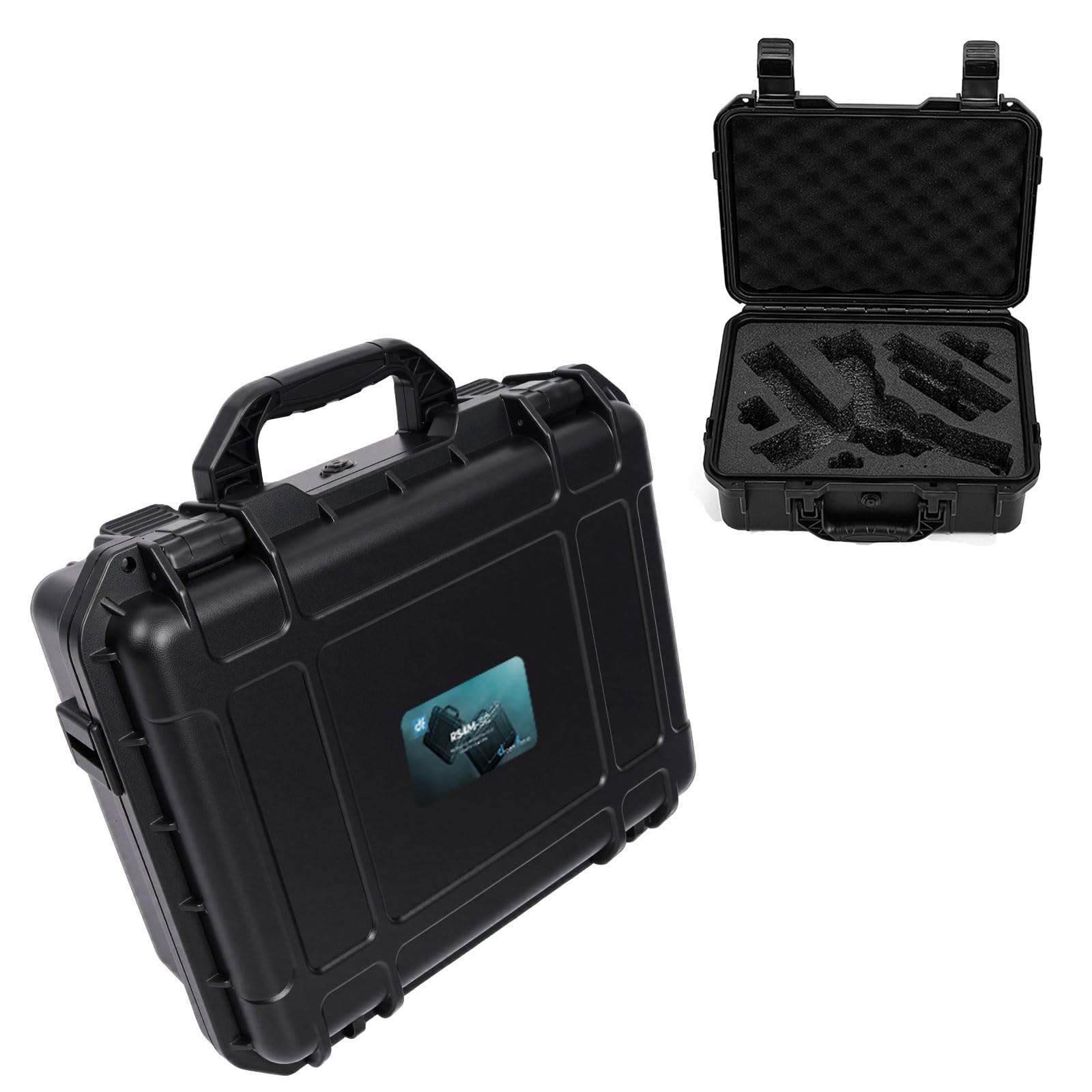 DF DIGITALFOTO Custodia rigida impermeabile per DJI RS4 Mini Gimbal, assorbimento degli urti e anti-collisione, per riprese all'aperto, Nero, Per esterni