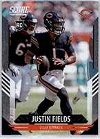 Vista 1 de 2021 Panini Chronicles Score Update Rookies #403 Justin Fields Chicago Bears NFL Football Trading Card