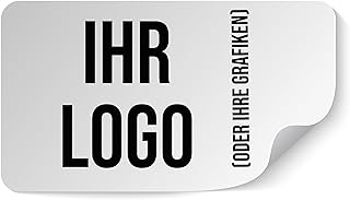 100 personalisierbare Mehrzweck-Aufkleber – Fügen Sie Ihr Logo oder Ihre Grafik ein. Wählbare Größe von 2 cm bis 20 cm. Ideal für Dekorationen, Etiketten, und kreative Projekte (Rechtek)