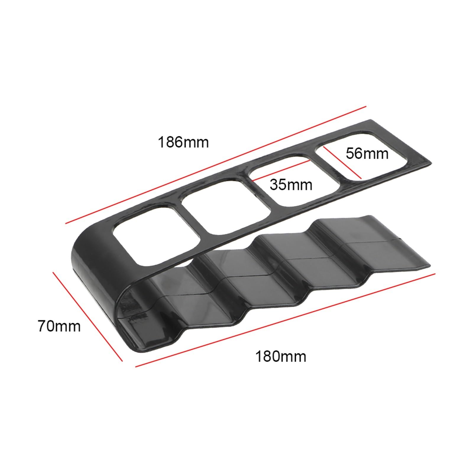 Fernbedienungshalter 2 Pcs Fernbedienung Lagerung Handy Halter Stehen Desktop Halterung Home Office Organizer Fall(Black)