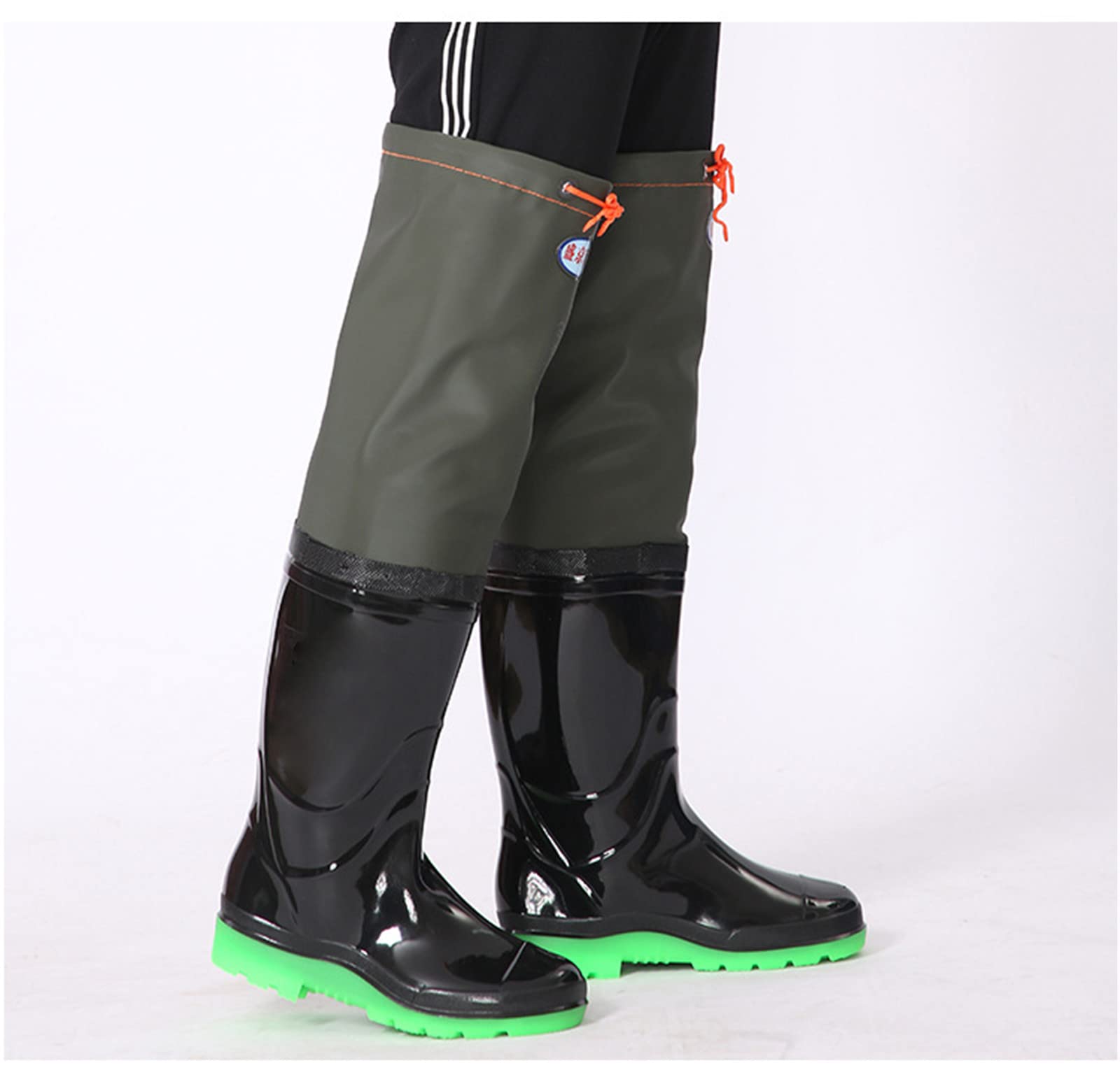 Waders Traspiranti Antiscivolo per Pesca, Caccia, Agricoltura E Sport Acquatici - Calzature Leggere, Durevoli E Impermeabili per Uomini E Donne,39EU,Green