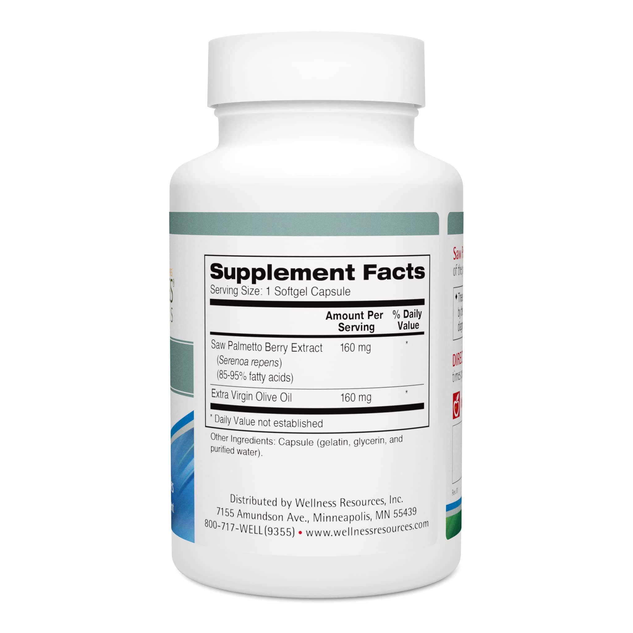 Wellness Resources Saw Palmetto Deep CO2 Extraction, No Solvents - High Potency for Prostate Health, Urinary Health (90 Capsules) — Amazon image 2