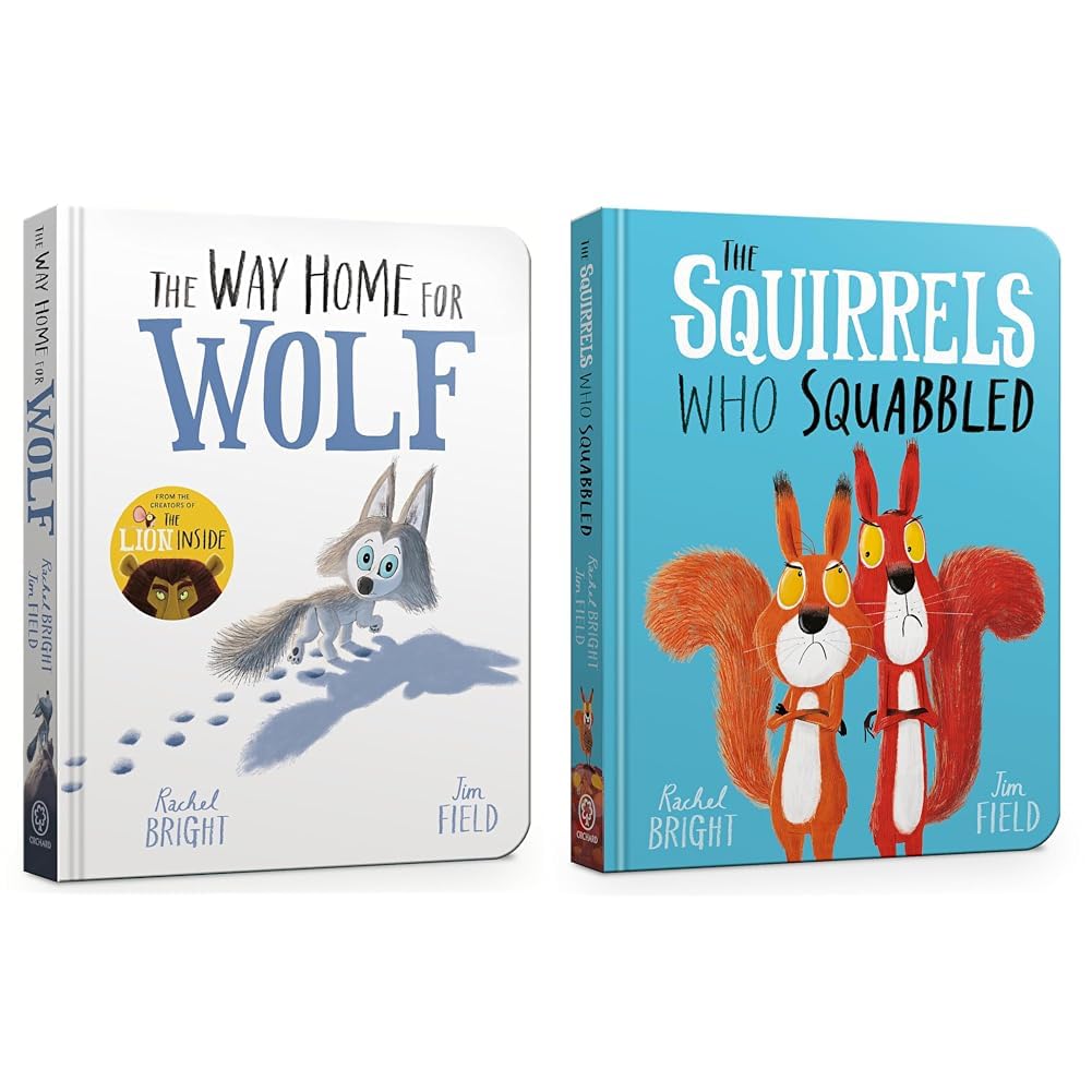THE WAY HOME FOR WOLF BOARD BOOK & THE SQUIRRELS WHO SQUABBLED