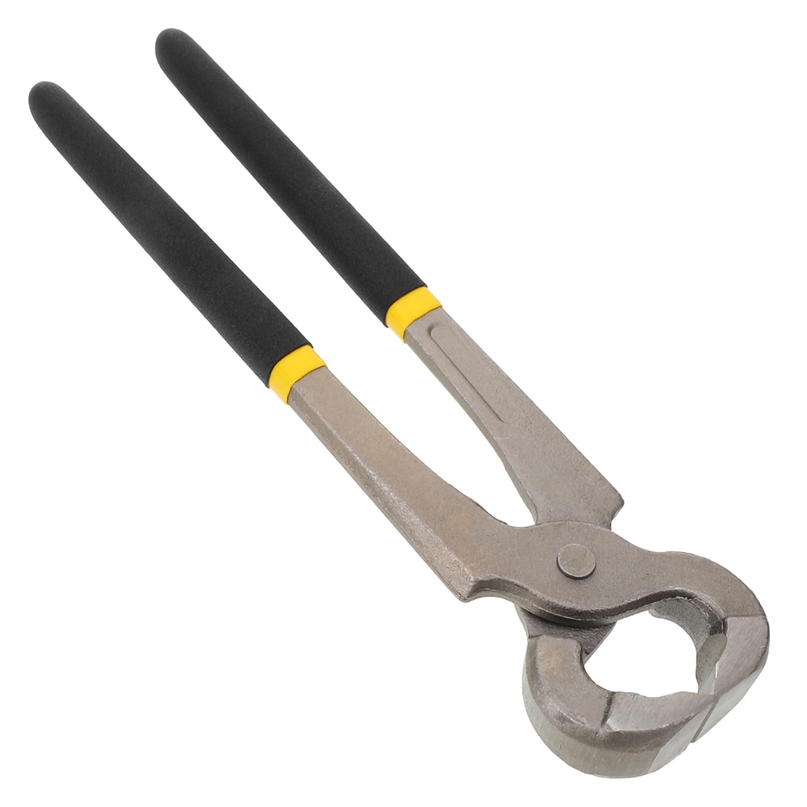 Kisangel Pinza per Riparazione Zoccoli Multifunzionale in Metallo Nero 30cm Strumento Versatile per Ferratura di Cammelli e Bovini