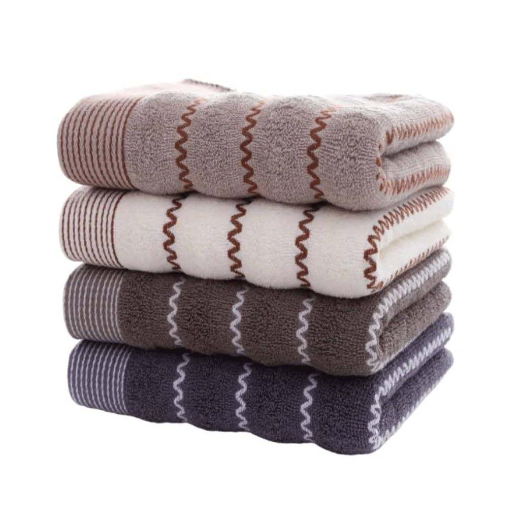 Serviettes à main brodées en coton de luxe pour une élégance intemporelle
