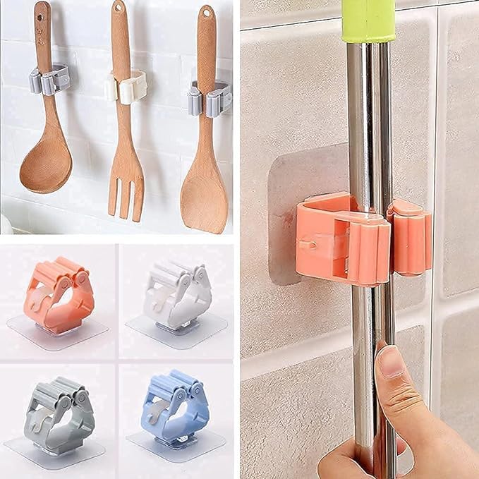 GIRLYZ Attire Mop Broom Holder Wall Mounted Broom Clip Mop Grippers Self-Adhesive No Drilling Mop Broom Racks Super Anti-Slip Utility Hooks for Home Bathroom Kitchen Garden Garage Pack of Only- (1) (B0CWRVZHWZ) Amazon Price History, Amazon Price Tracker