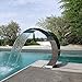 Garden Waterfall Pool Fountain Stainless Steel Fountain Pool for In Ground Pools Waterfalls Sheer Water Feature,Outdoor Fountains