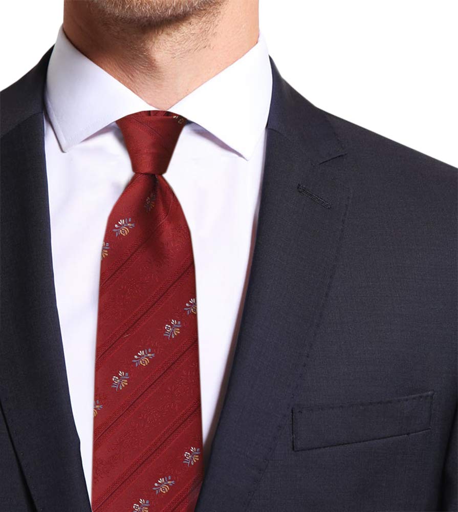 Remo Sartori - Cravatta Lunga Extra Lunga XL in Seta Blu, Lunghezza da 155 cm a 175 cm, Made In Italy, Uomo