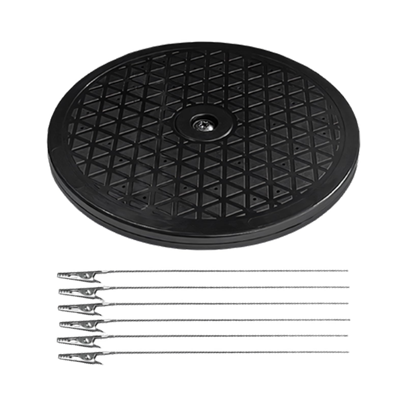 360 Degree Rotating Painting Platform for Miniature Models Featuring Stable Base and Strong Clips Adjustable Model Sprinkle Station
