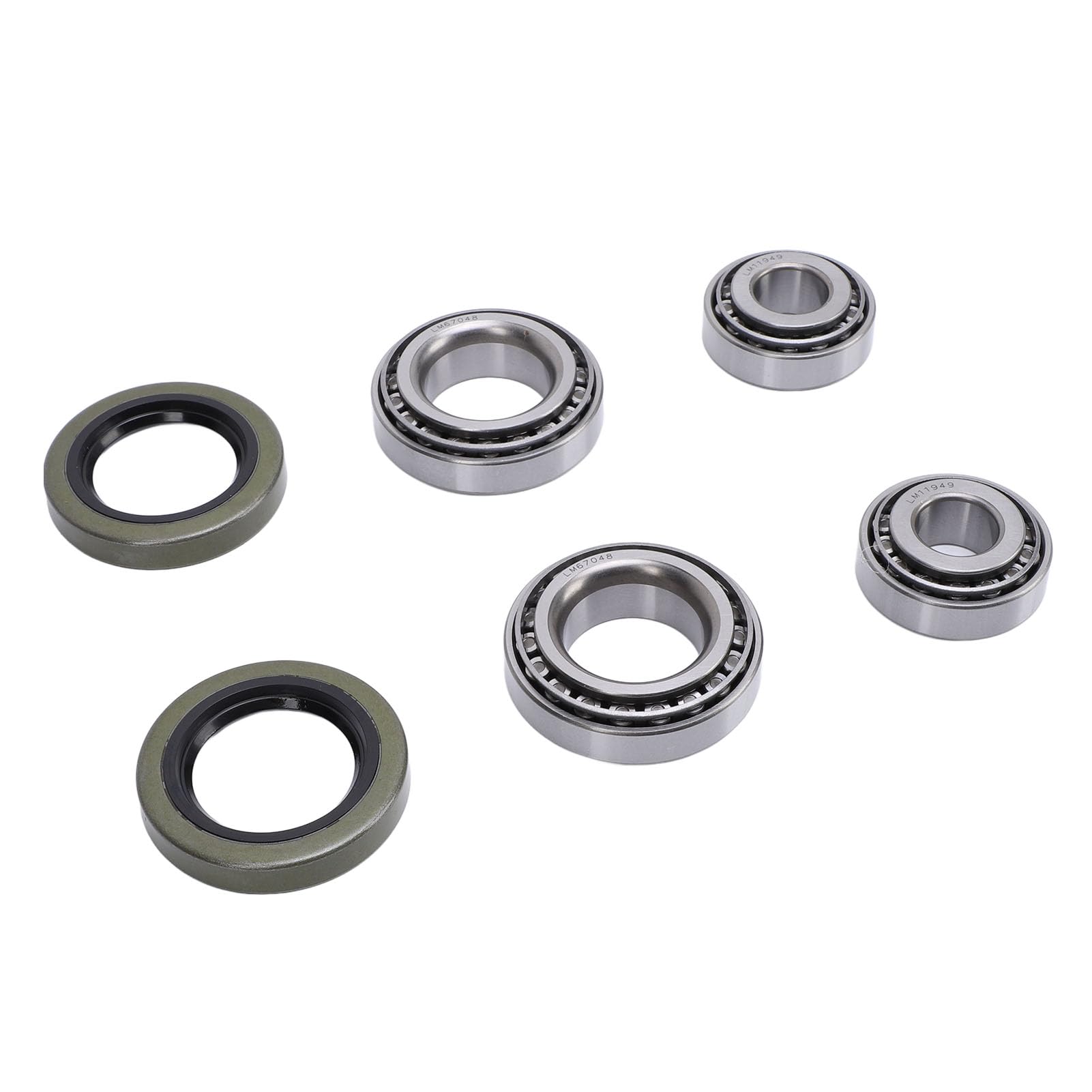 Kit de roulement de roue de remorque professionnel LM11949 LM11910 LM67048 LM67010 Roulements en alliage en acier Chrome Premium pour le moyeu de roue de remorque 1 1/4 pouce 3/4
