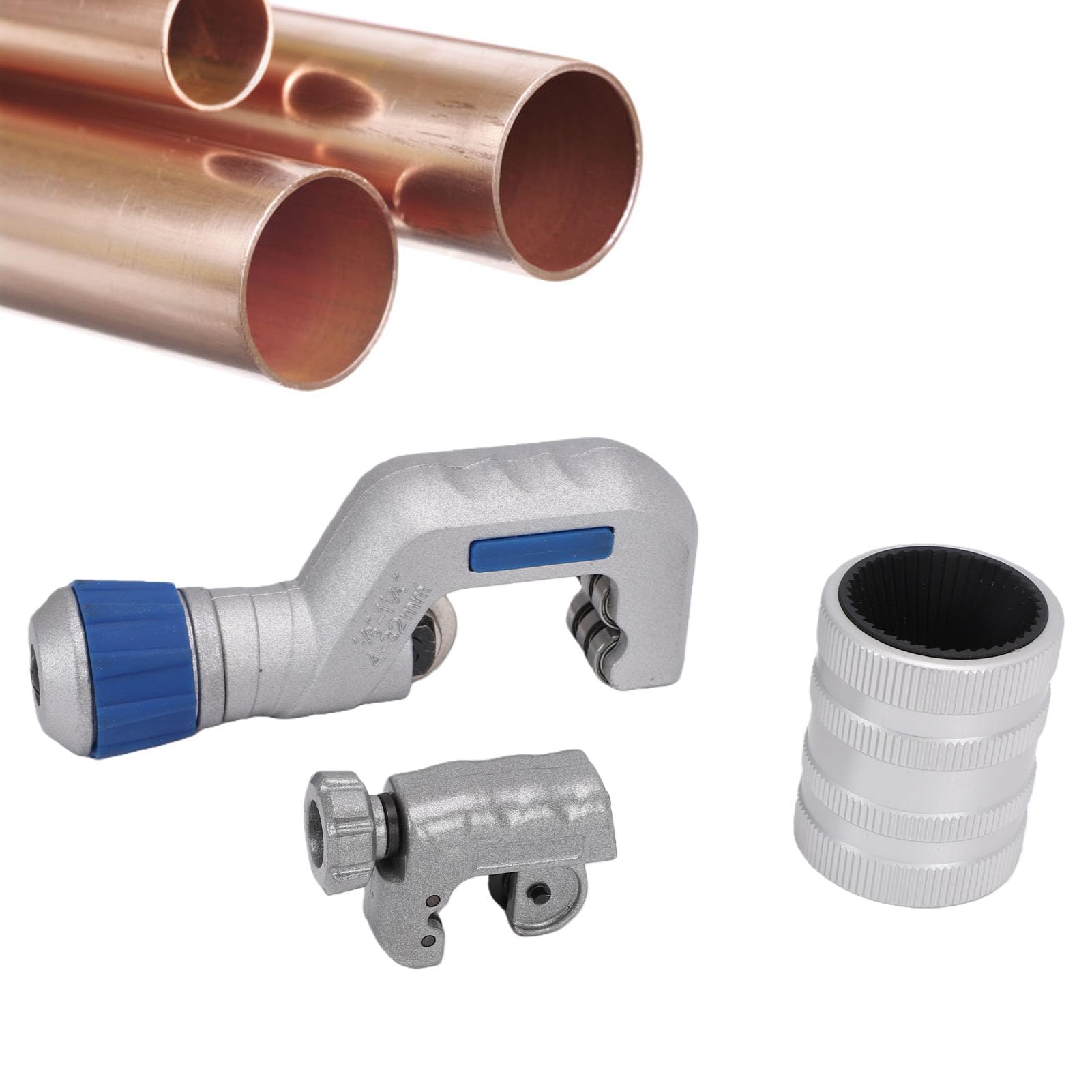 Naroote Zestaw Obcinaków do Rur, 1/8 Cala do 1/4 Cala i /8 3/4 Obcinak Rur Miedzianych z Kółkami Tnącymi o Wysokiej Twardości, Aluminiowych Miedzianych