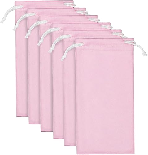 Bolsa de microfibra para lentes de sol, 6 piezas, bolsa de almacenamiento para teléfono celular, 7.1 "x 3.5"