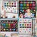 Pajean 59 Pcs Math Bulletin Board Set Cubes Math Keywords Symbol Poster Problem Solving Bulletin Board Decor Paper Cutouts for Home School Classroom Wall Educational Poster Teacher Supplies(59,Cube)