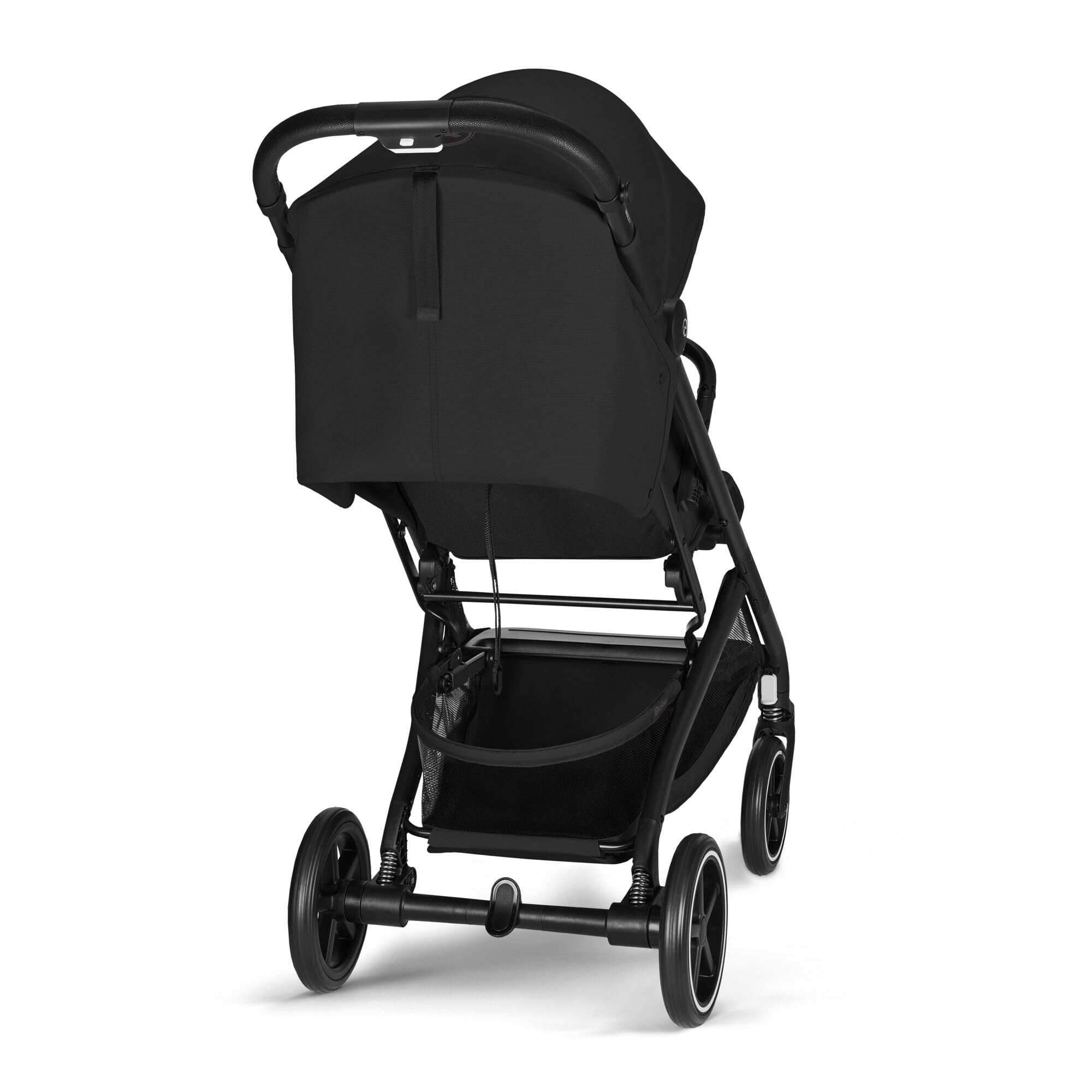 CYBEX Gold Kinderwagen BEEZY mit Ergonomischer Liegeposition, Ab Geburt bis ca. 4 Jahre (max. 22 kg), Kompakt faltbar, Einhand-Gurtsystem, Magic Black