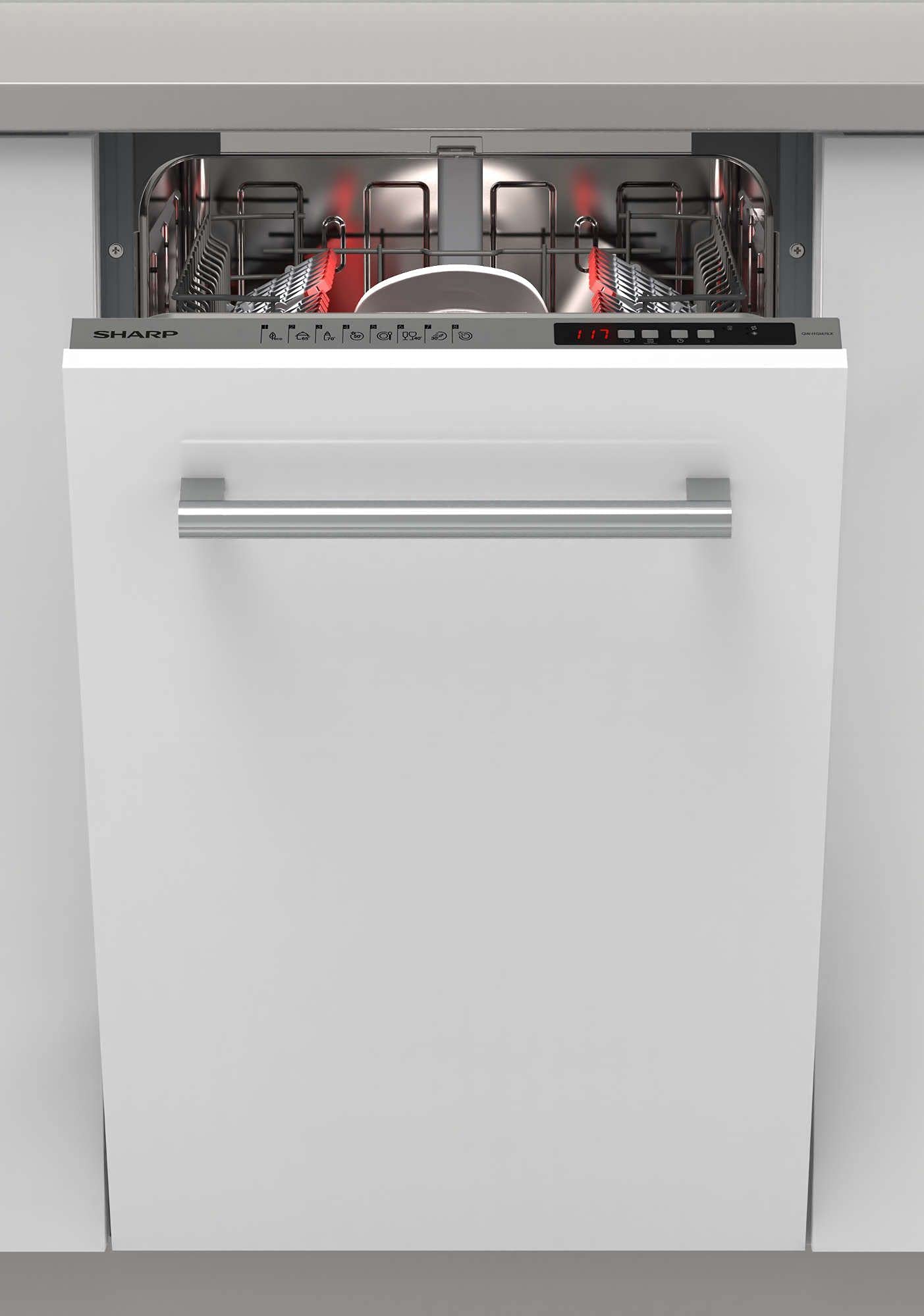 SHARP Lave-vaisselle tout intégrable 45 cm QW I1GI47EX