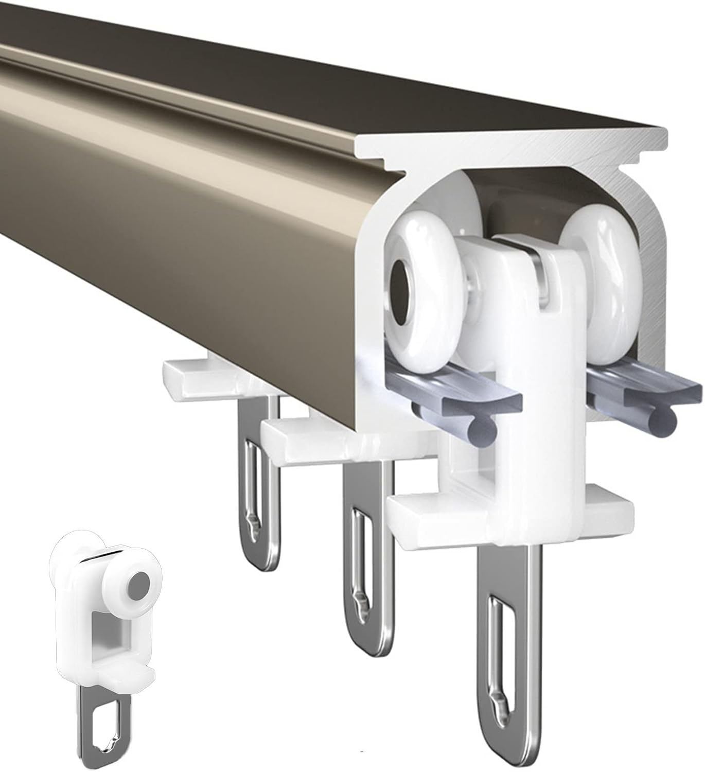 Séparateur de pièce silencieux - Rail de rideau de plafond de 2 mm d ...