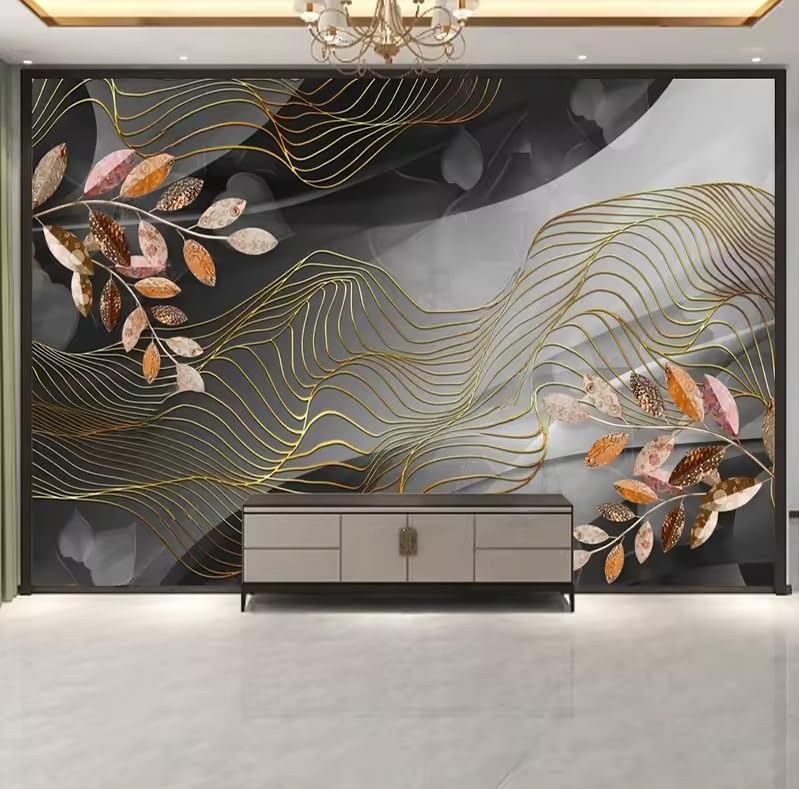Papier peint 3D de prestige floral et feuillage grand format 250 x 175 cm