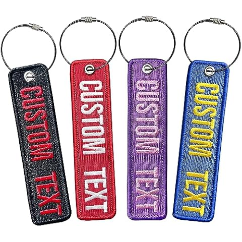 mvcen Personalized Luggage Tag, Custom Travel Suitcases Tags Label Embroidery Name Number Tags with Stainless Steel Loop for Luggage, Travel Bag, Travel Accessories (Black) Cover