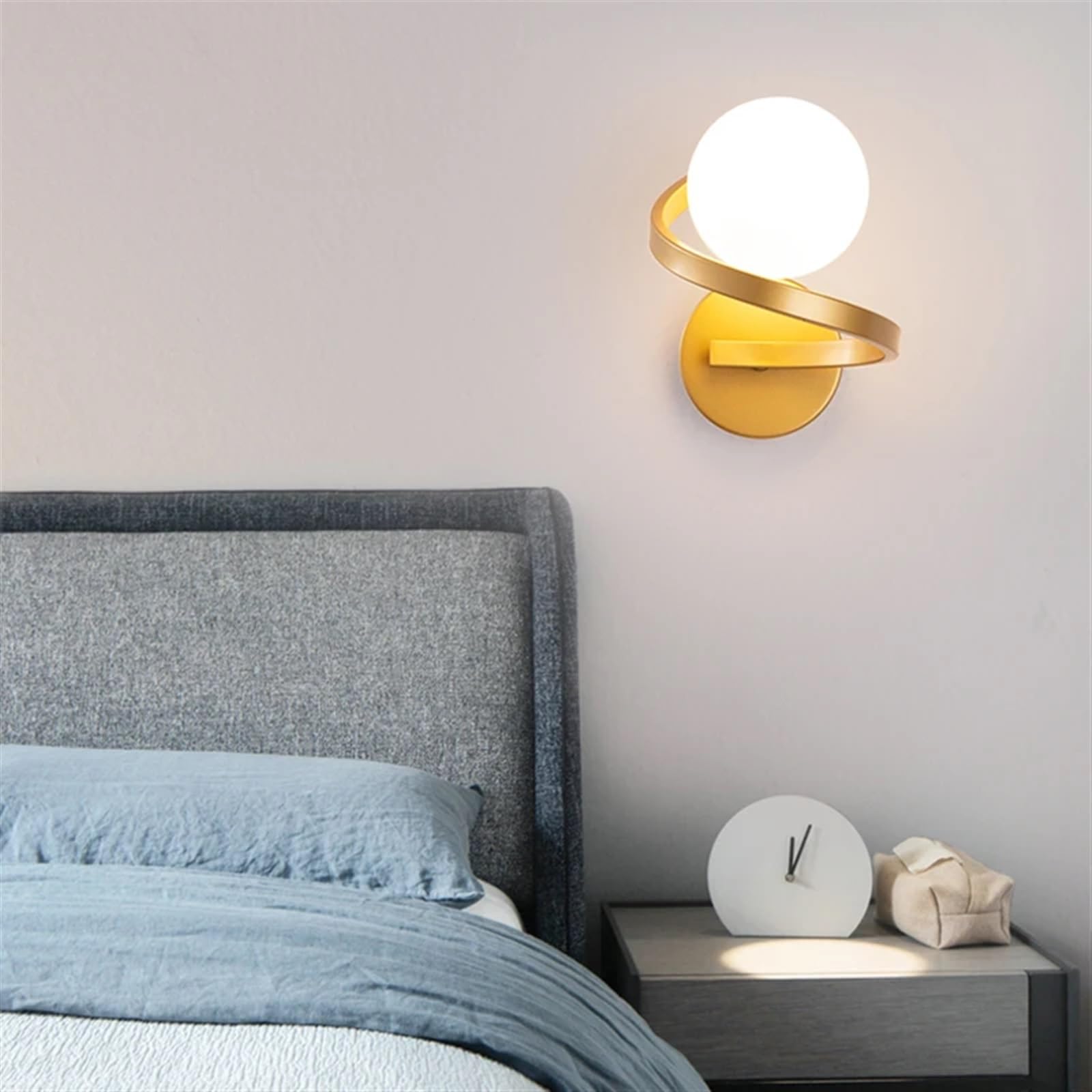 Led applique murale intérieur 9W noire SAGESWA blanc chaud pour couloir