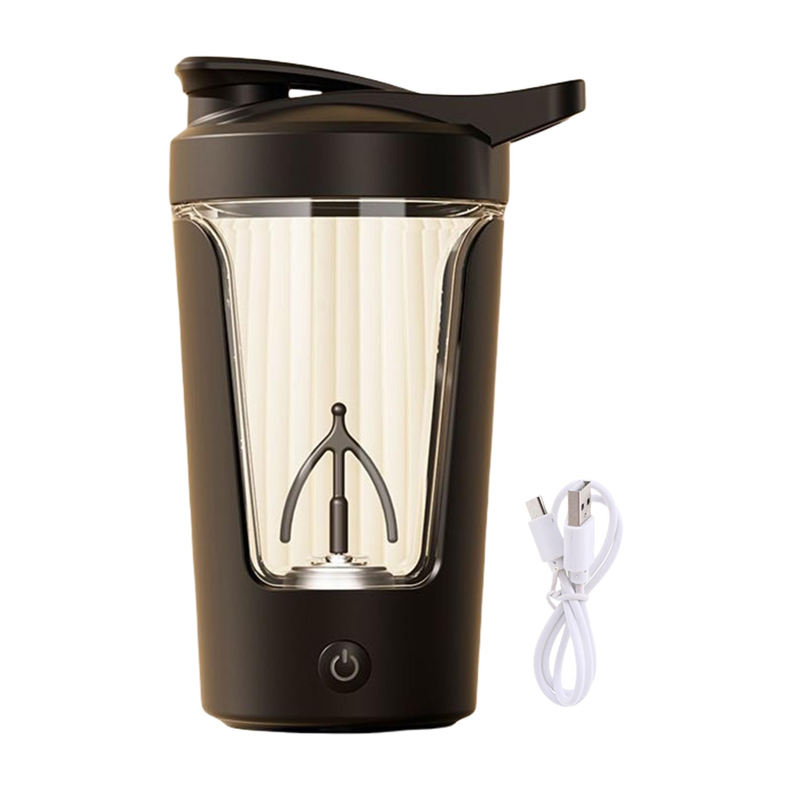 Jazuaiao Black Automatic Stirring Mug Coffee Milk Cup 450Ml Mixing Cup Automatic Coffee Blenders For Travel Home Sports Home Mixer Rotating Water