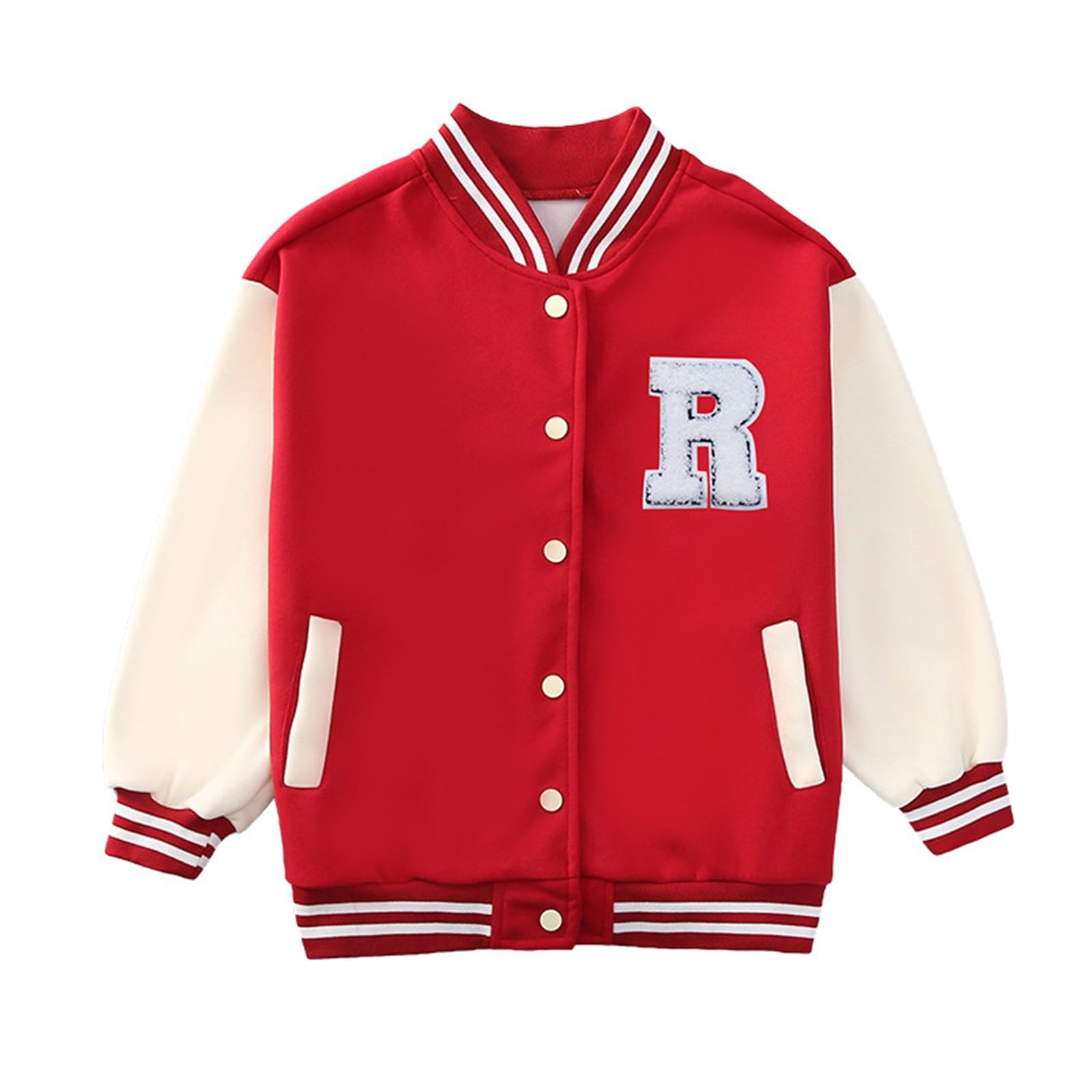Giubbotto bomber da ragazze Leggera Traspirante Giacca Cerniera Giubbotto Giacca Streetwear college Blouson Sportiva Cappotto da Baseball Abbigliamento Bambini Funzionale Cappotti