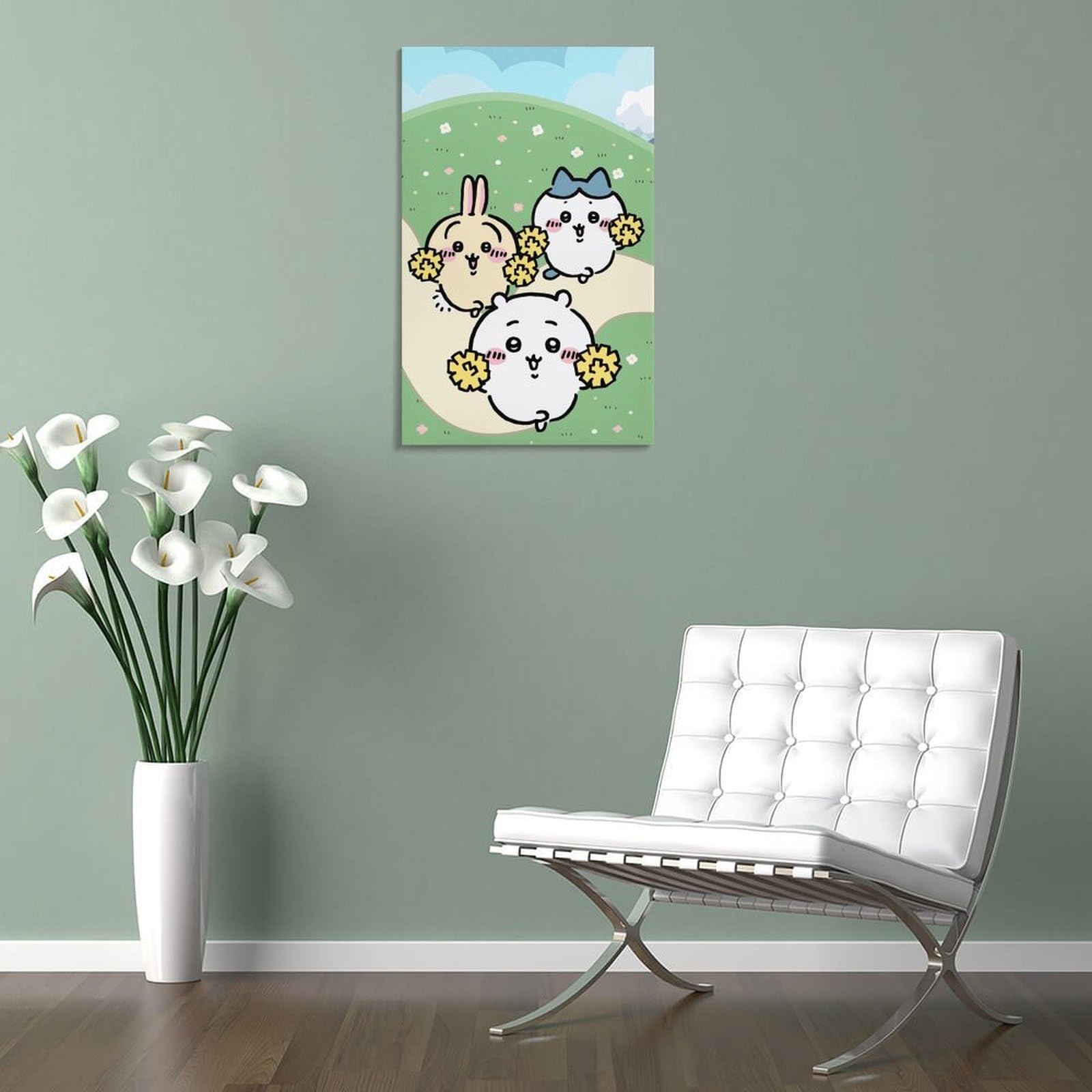 【更に値下げしました】壁掛け画 Amazon.co.jp: ちいかわ 壁掛け絵画シングル垂直バージョンの壁