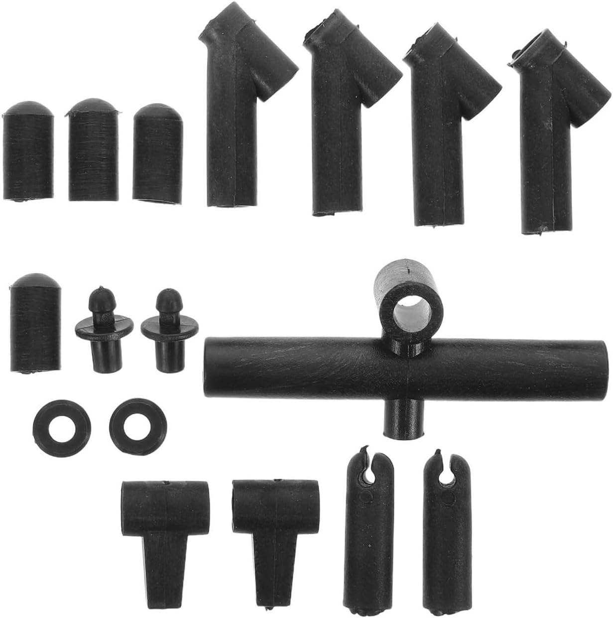 BESTonZON Kite Frame Connectors Kit 3-Way Plastic Rod Parts for DIY Kite Repair and Assembly Outdoor Accessories for Beach Park Flying