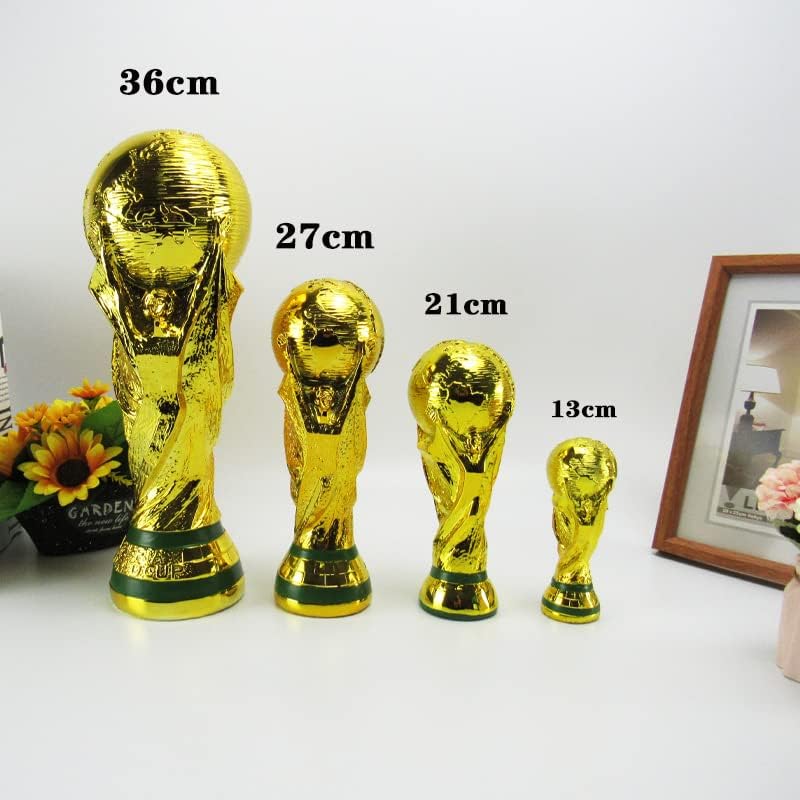 Miniatura 3 de 81014IN World Cup Trophy Replica Resin Soccer Collectibles Sports Fan Trophies Gold Bedroom Office Desktop Decorations
