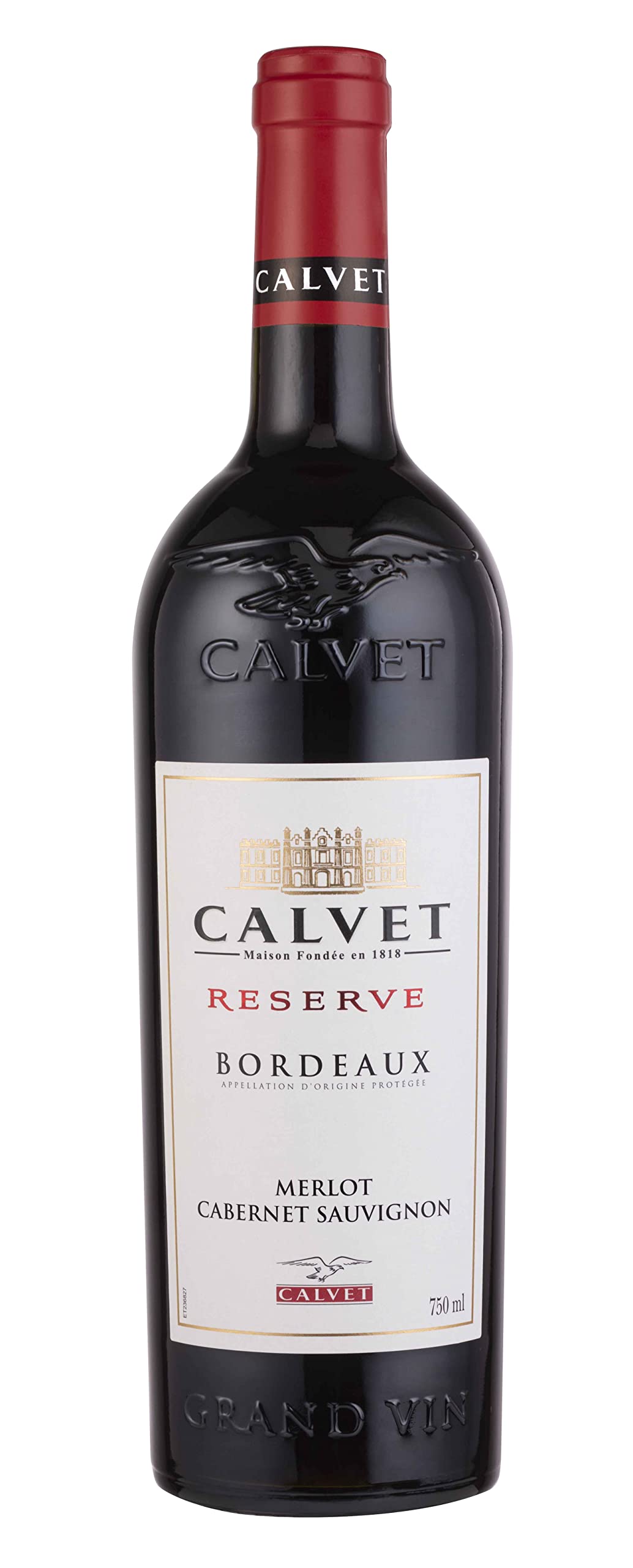 Calvet - Reserve Merlot Cabernet Sauvignon Rotwein aus Bordeaux, trocken (1 x 0.75 l)