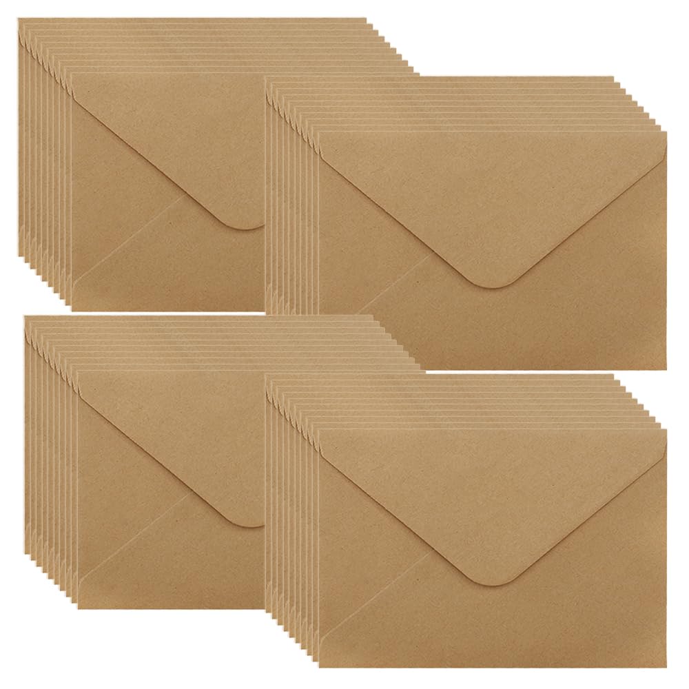 WYAN Mini-Enveloppen - 40 Pakjes 15,5 * 10,5 Cm Donkerpaarse Klassieke Flapenvelop, Zakelijke Envelop, voor Geschenken, Wenskaarten, Bruiloften, Zaken, Uitnodigingen (Kaarten Niet Inbegrepen