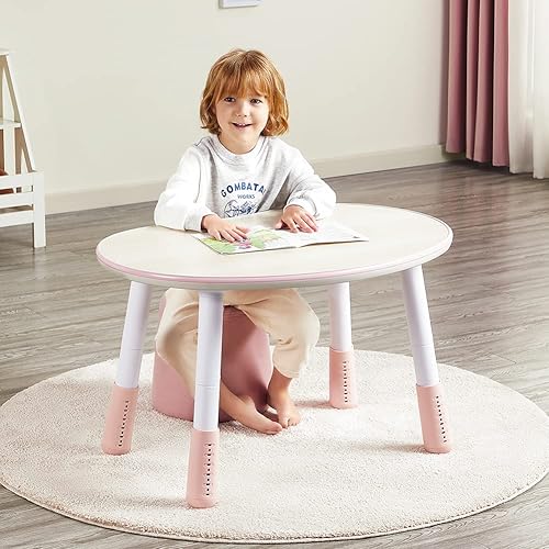 Miniatura 4 de Mesa para niños, mesa de juegos para niños de altura ajustable, mesa de arte para niños lista para grafiti. Adecuado para el hogar y jardín de
