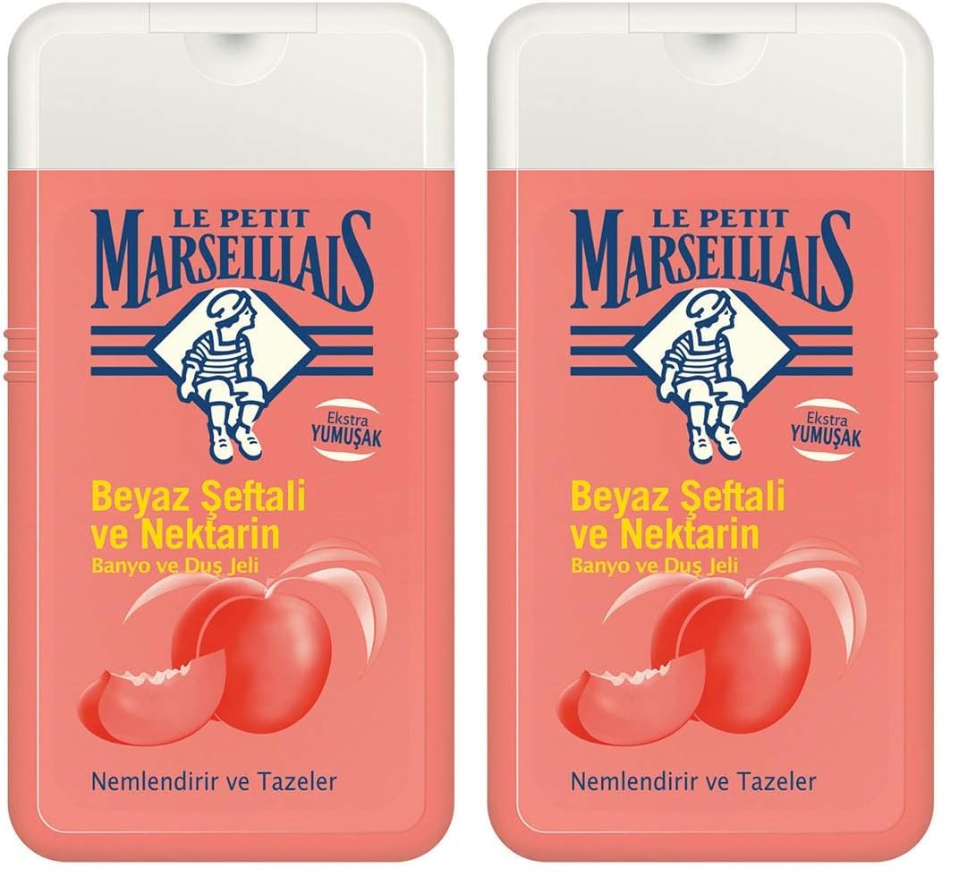 Le Petit Marseillais Duş Jeli Şeftali ve Nektarin (250 ml) 2li paket