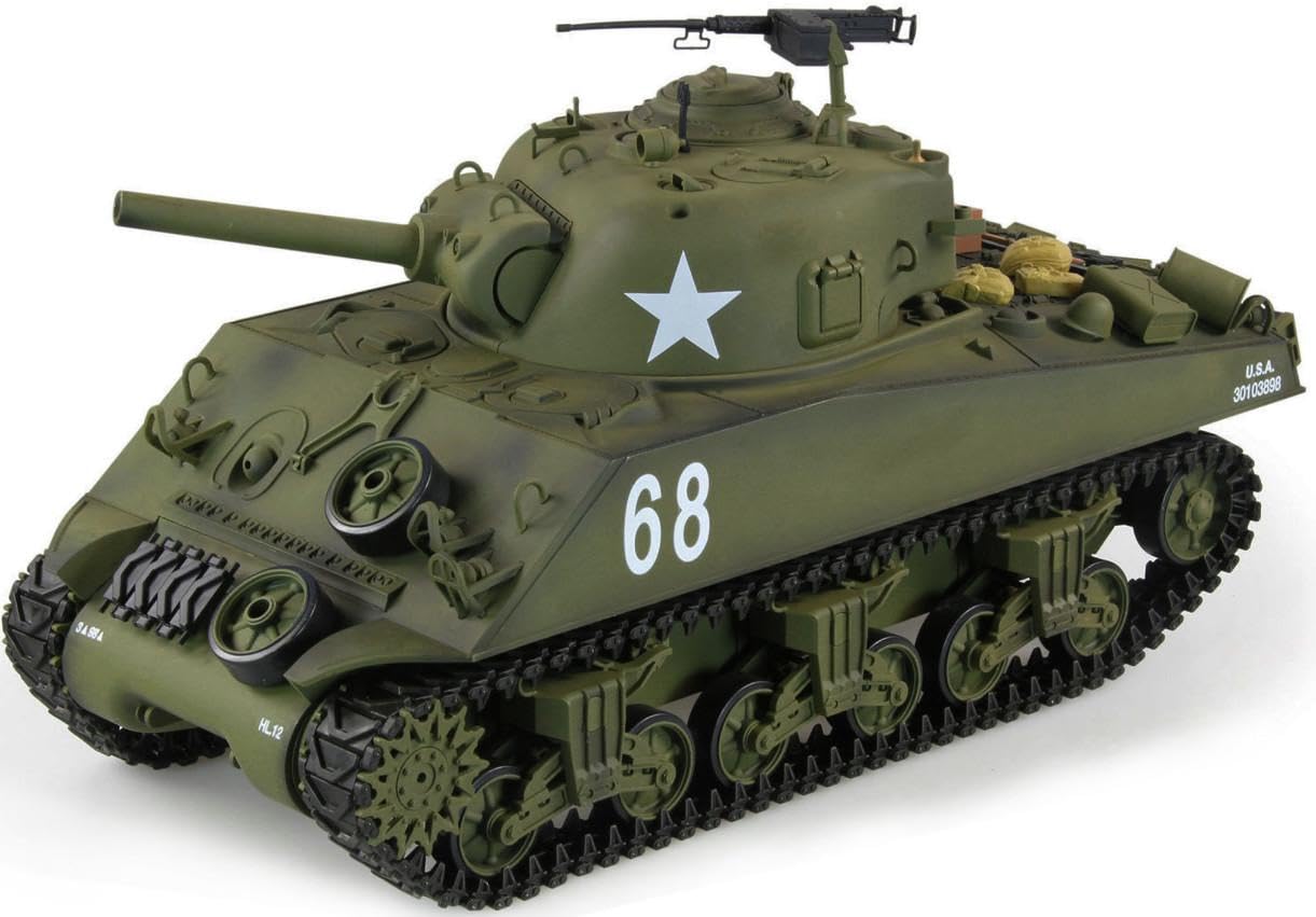 Amewi Tanque RC 1:16 U.S. M4A3 Sherman Advanced Line IR BB