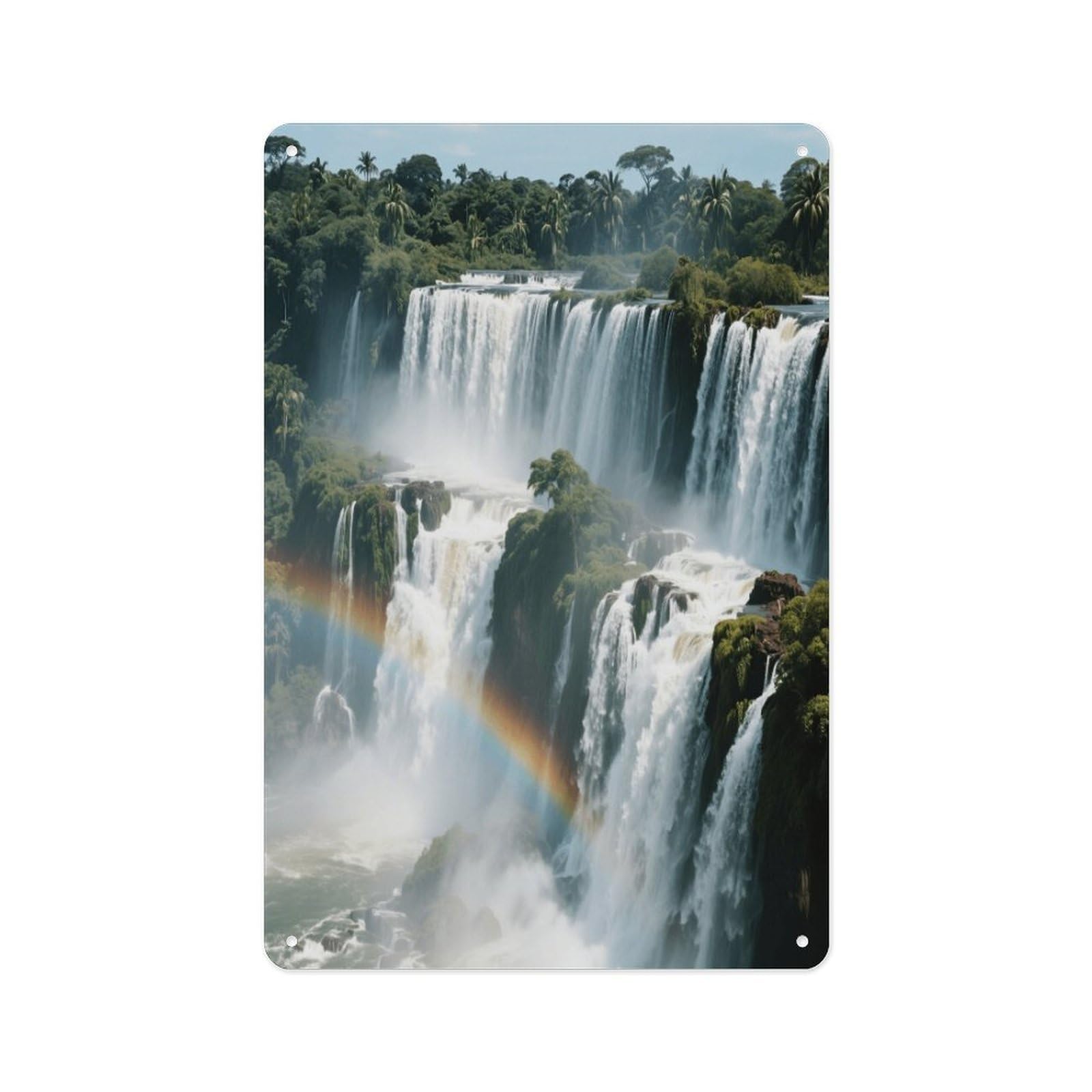 Fekiloot Style Iguazu Falls Wall Decor Metal Signs Tin Signs Poster