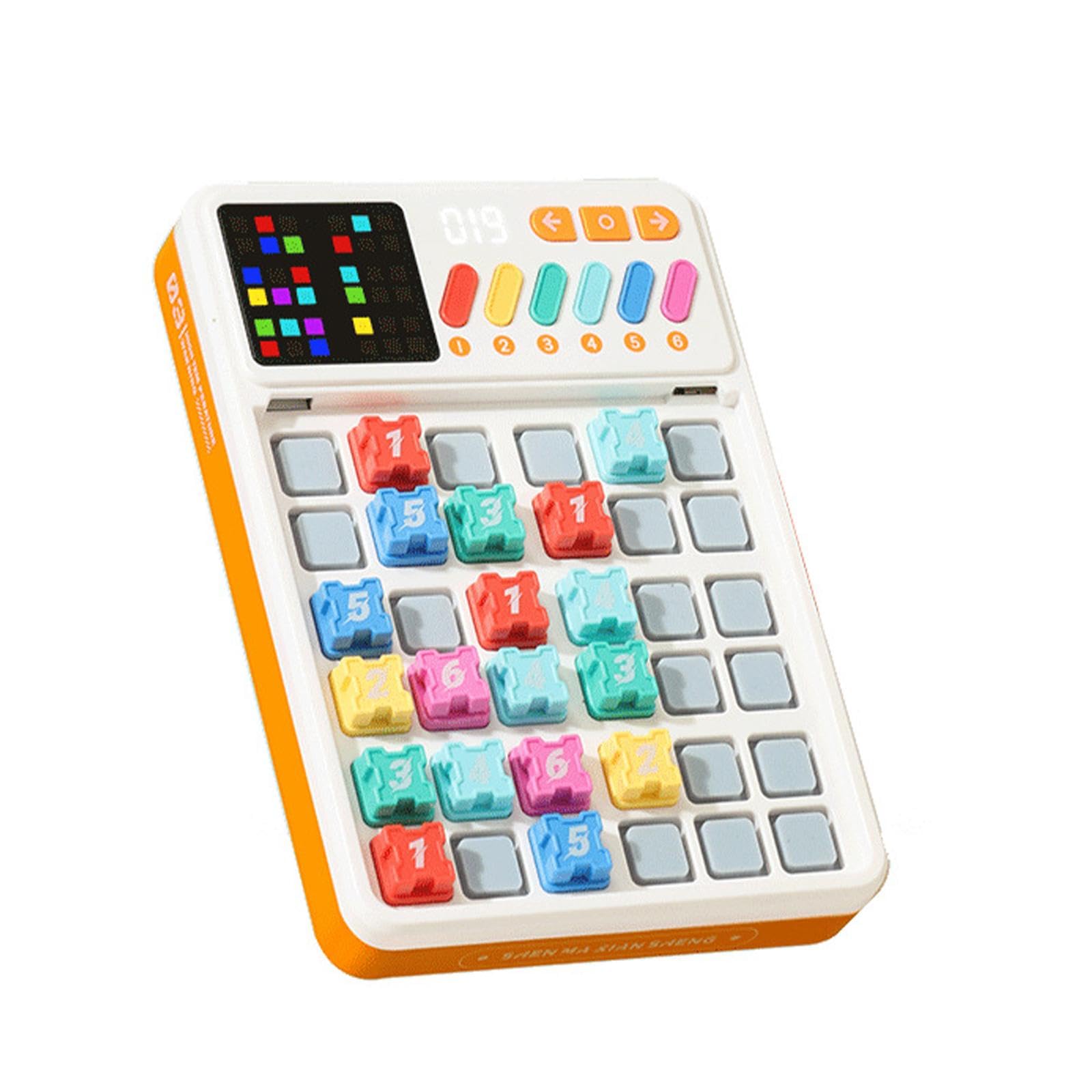 perfk Juego de Rompecabezas Sudoku, Herramienta de Entrenamiento del Pensamiento matemático, máquina de Sudoku Inteligente con luz para niños en Edad