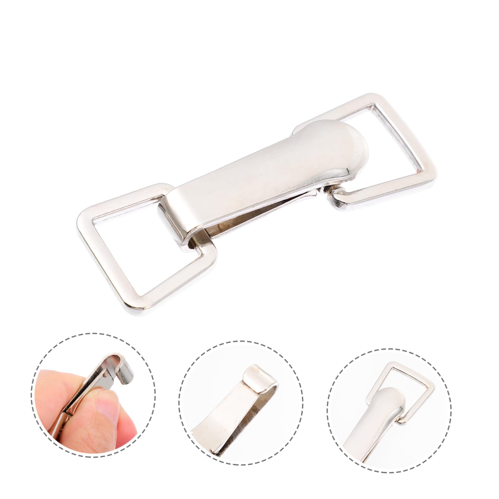 ULDIGI Simple Buckle Latches Waistband Buckles Zinc Alloy Waist Cinch Clip for Clothing Decor