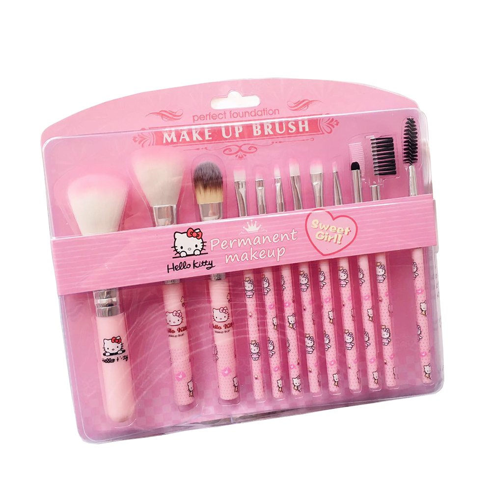 Amazon | ハローキティ 可愛いキャラクターメイクブラシ 人気12本  