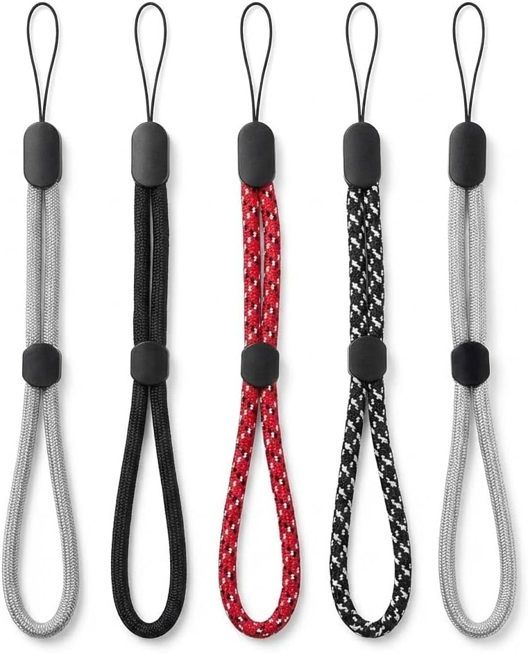 GadgetBite Multipurpose Hand Wrist Strap Lanyard Adjustable Nylon Wristlet Keychain for Mobile Phone Case Holder, Keys, Camera, ID Card & USB Flash Drive