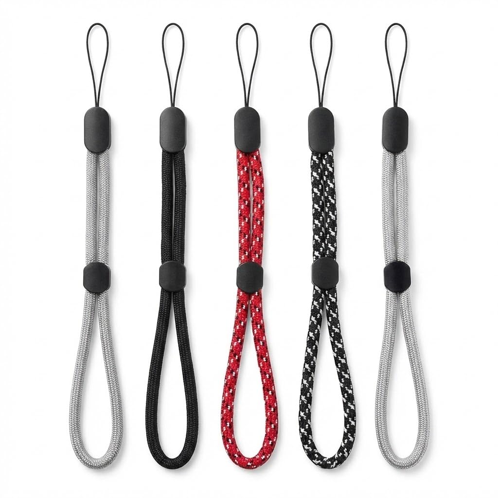 GadgetBite Multipurpose Hand Wrist Strap Lanyard Adjustable Nylon Wristlet Keychain for Mobile Phone Case Holder, Keys, Camera, ID Card & USB Flash Drive