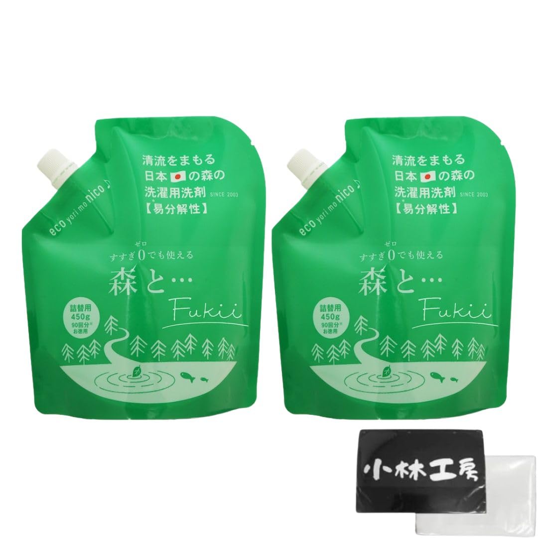 Amazon | がんこ本舗 洗濯洗剤 森と・・・ Fukii 詰替 450g 2個セット