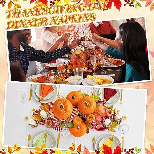 Set de 20 servilletas de tela para otoño y Acción de Gracias miniatura 7