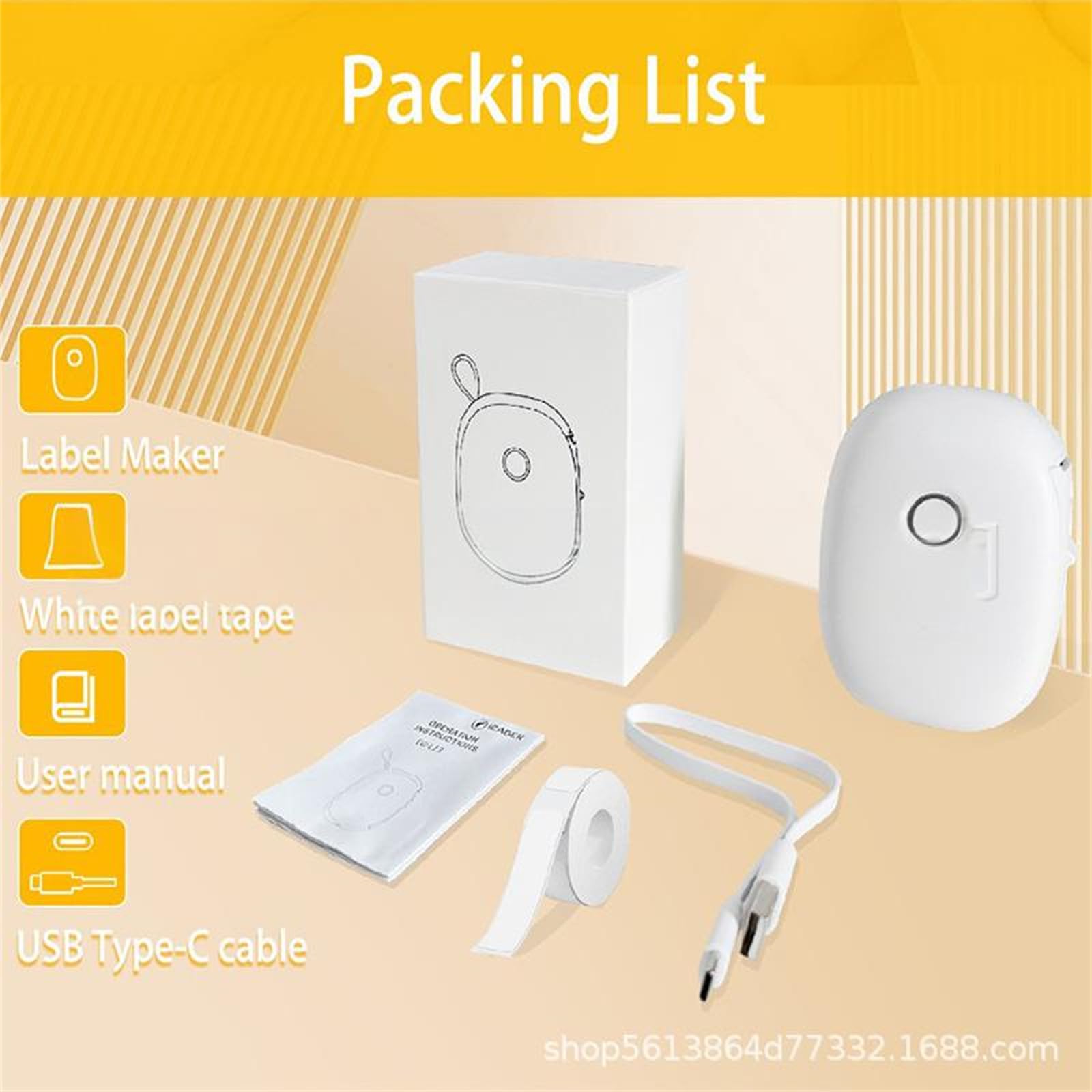 Stampante termica per etichette Dispositivo etichettatura portatile portatile Batteria a lunga durata stampa efficiente Stampante termica per etichette