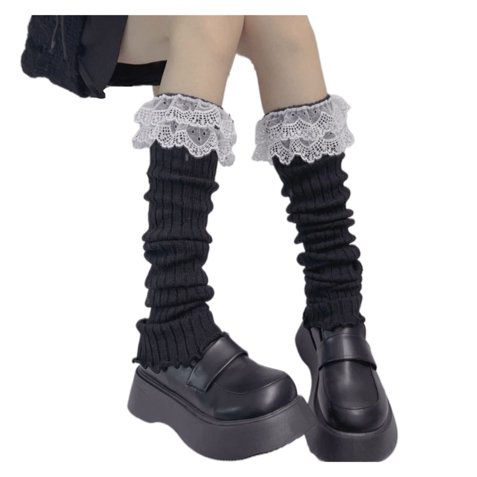 Leg Warmers Women Girls Ribbed Warmer Party Knitted Fall Winter Sports Socks