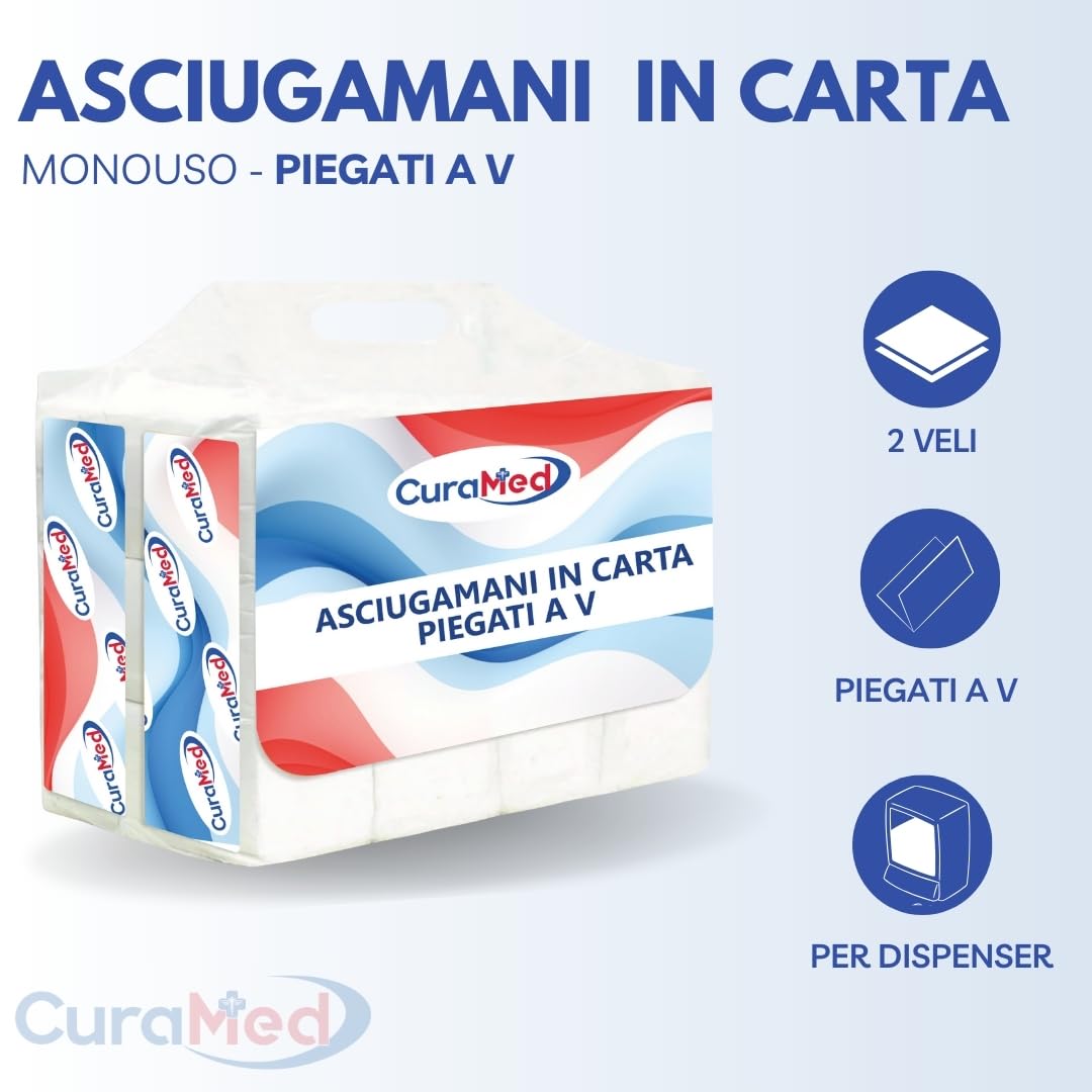 Hypafol Asciugamani Di Carta, 4000 Fogli, Bianchi, 2 Strati, 24 X - Foto 5