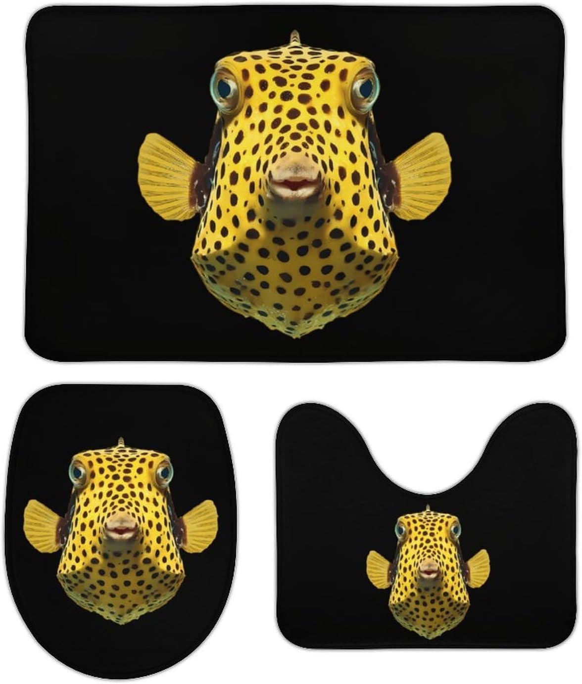 Boxfish1 Yellow Boys Girls Short Sleeve Shirts Graphic T-Shirts Crewneck Casual Printed Tee