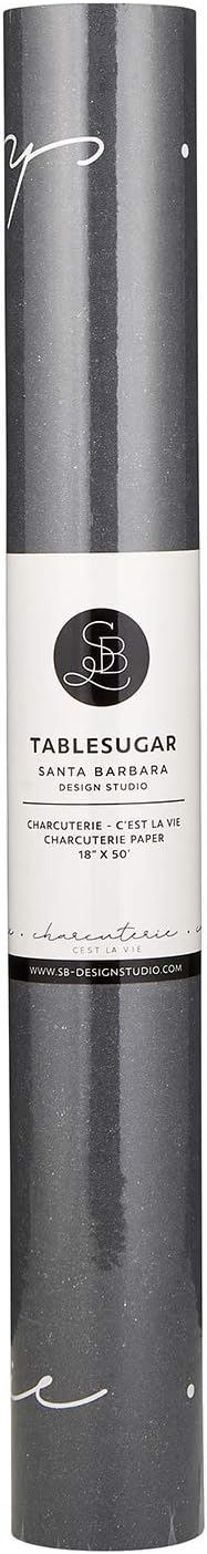 Santa Barbara Design Studio Table Sugar Charcuterie Roll, 50' Length, Grey