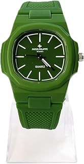 ساعة يد رياضية رجالي بتصميم مميز وعصرى، بسوار سيليكون