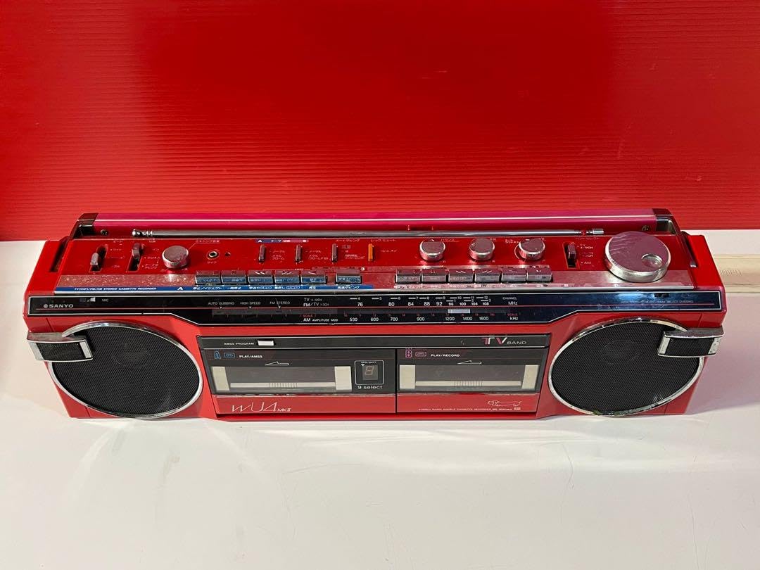 SANYO サンヨー ラジカセ MR-WU4MKIII 昭和レトロ FM・AM ラジオ 動作 