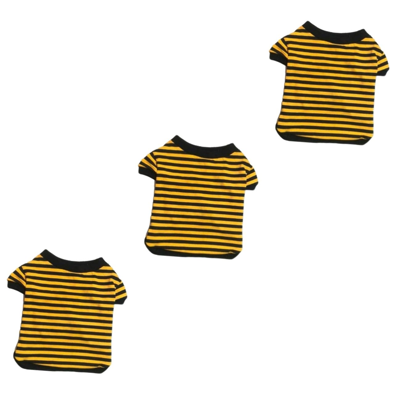 Gilet pour petits animaux à rayures pour les balades de printemps et été